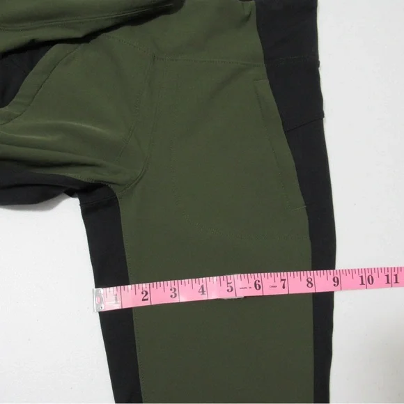 ATHLETA Highline Hybrid Ankle Tight Leggings Green and Black Size 2 - Picture 13 of 16